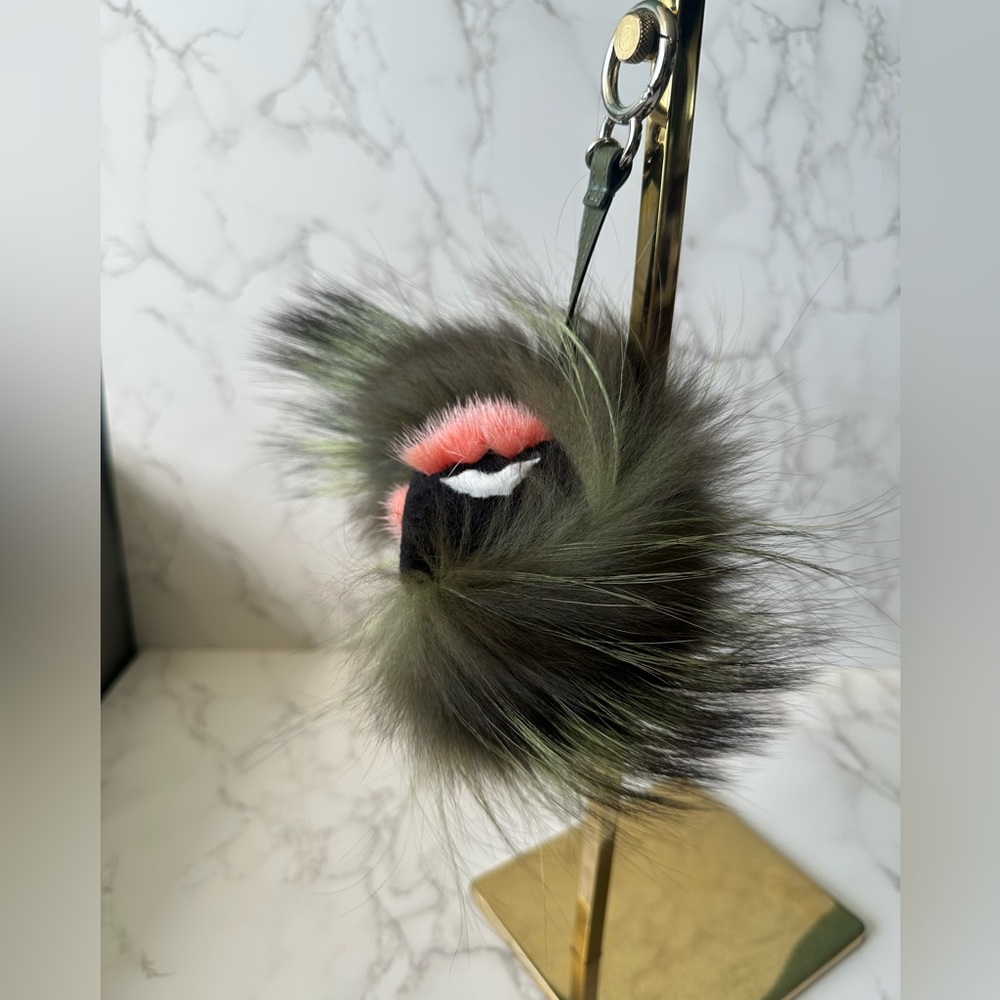 Rare Authentic FENDI Fur Bag Charm - Picture 2 of 8
